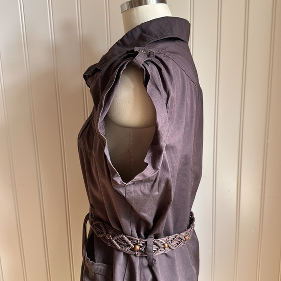 Brown Belted Dress - Picture 3 of 4